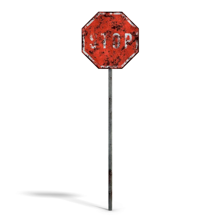 Damaged Stop Sign