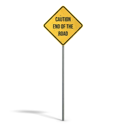 End of the Road Sign