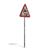 Damaged Slippery Road Sign - Image 2