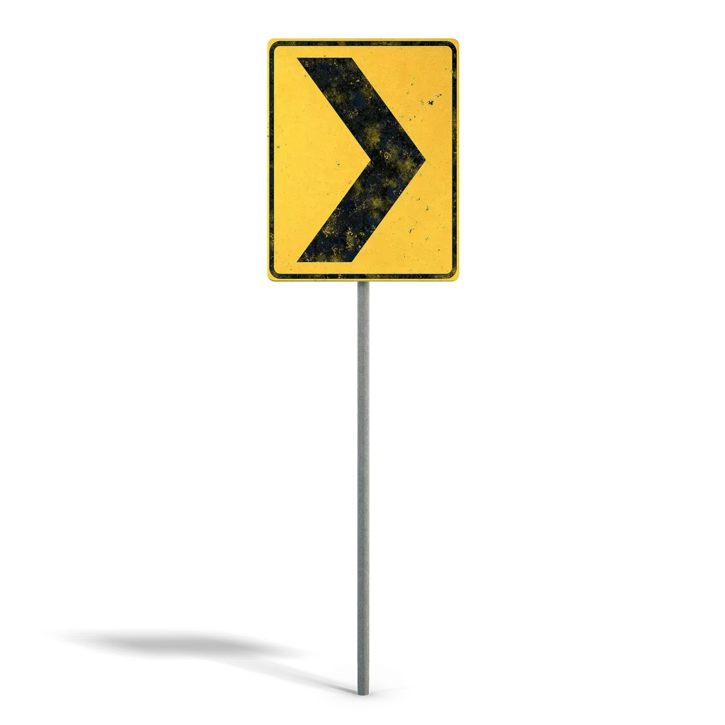 Sharp Corner Sign