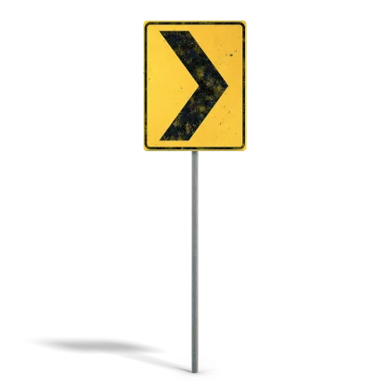 Sharp Corner Sign