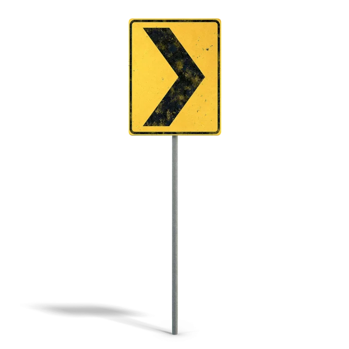 Sharp Corner Sign