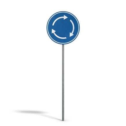 Roundabout Sign