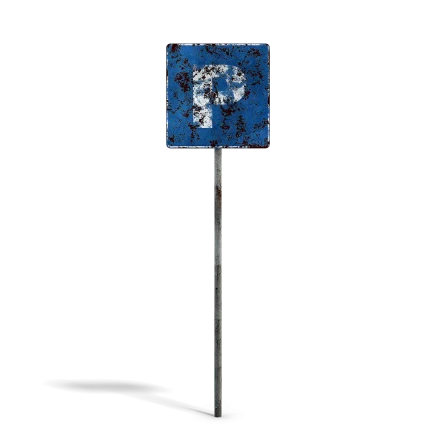 Damaged Parking Sign