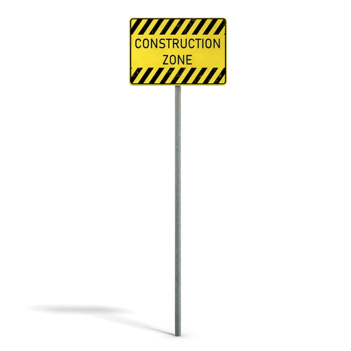 Construction Zone Sign