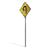 Damaged U-Turn Sign - Image 6