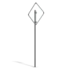 Damaged U-Turn Sign - Image 9