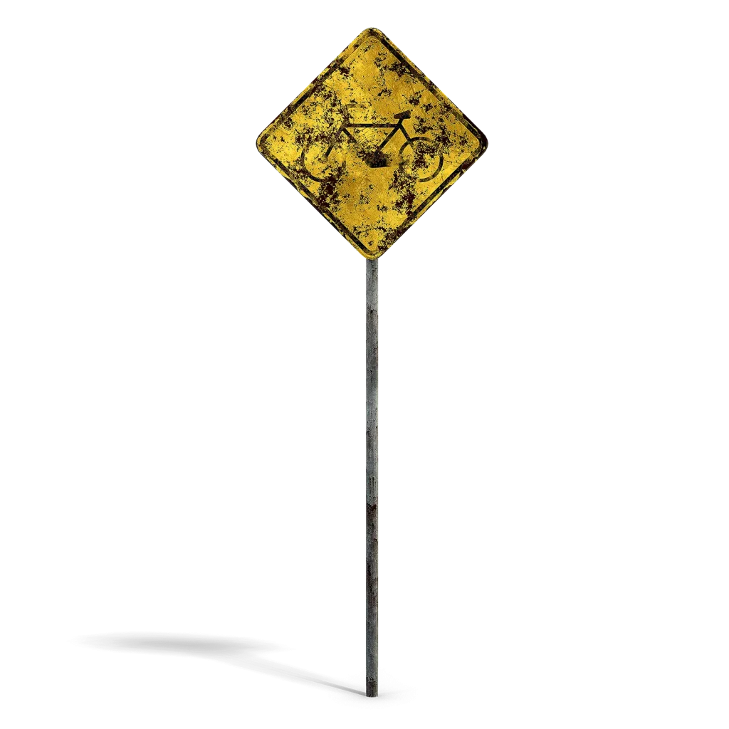 Damaged Bike Sign