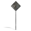 Damaged Pedestrian Sign - Image 4