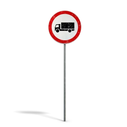 No Trucks Sign