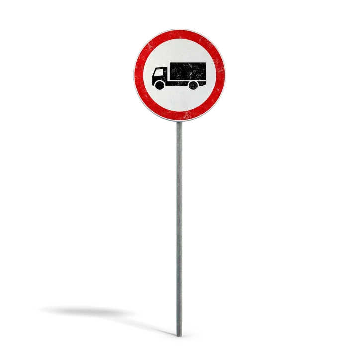 No Trucks Sign