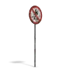 Damaged No Walking Sign - Image 2