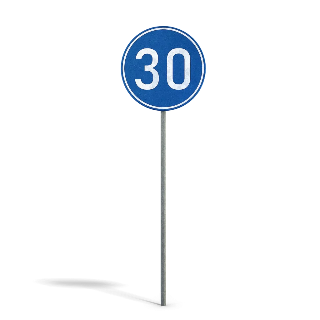 Minimum Speed Sign