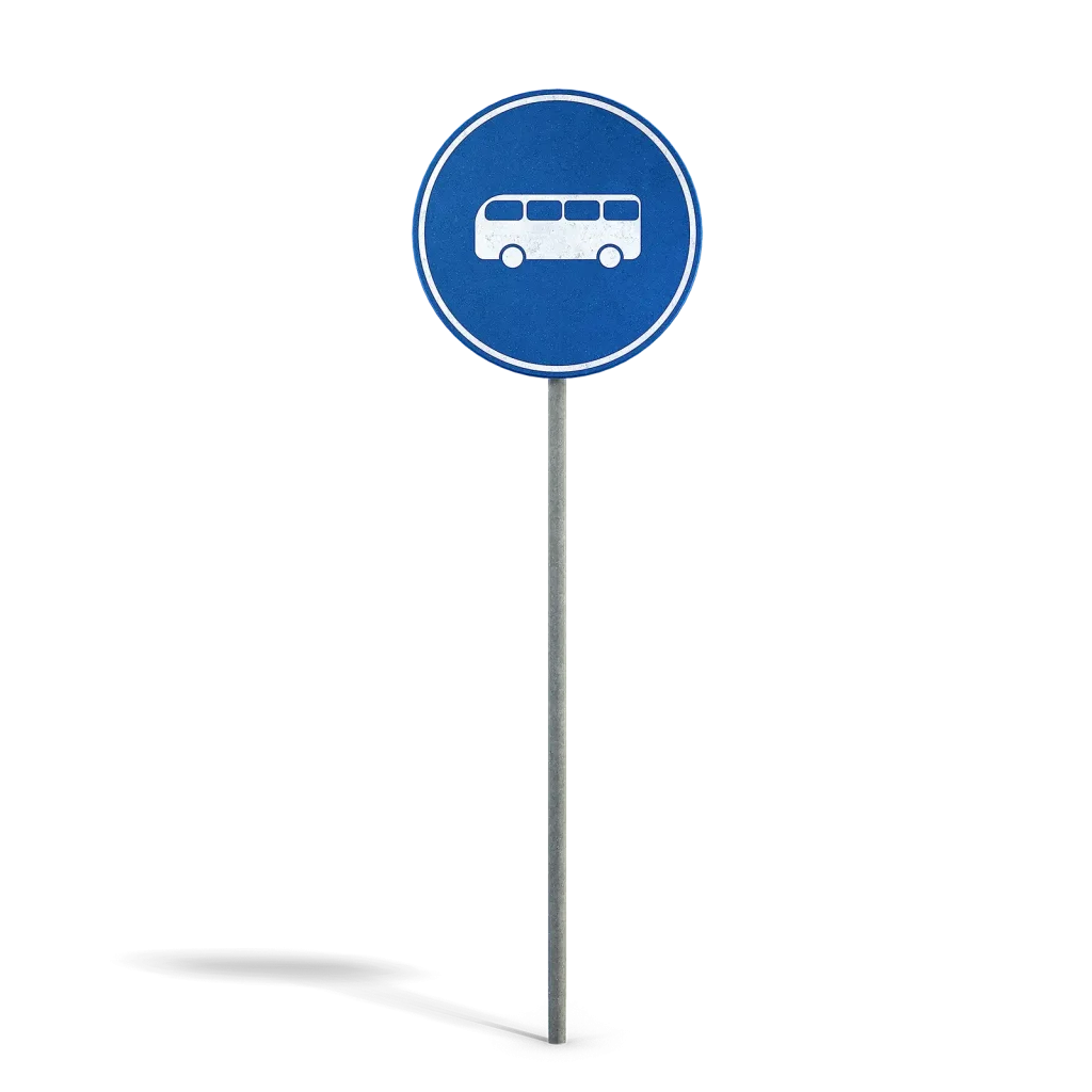 Bus Road Sign