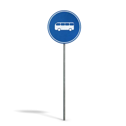 Bus Road Sign