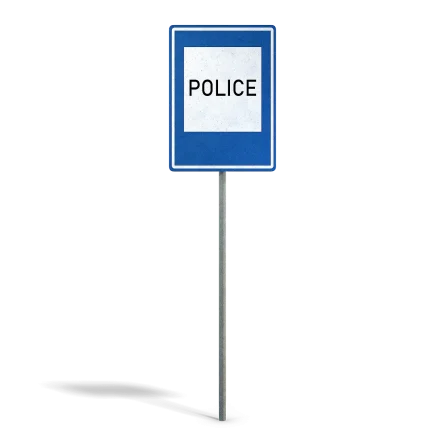Police Info Sign