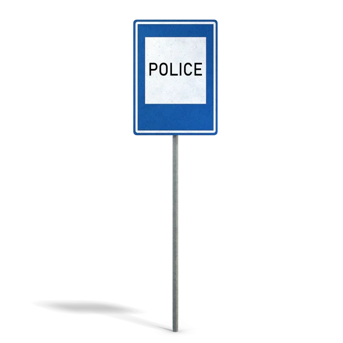 Police Info Sign