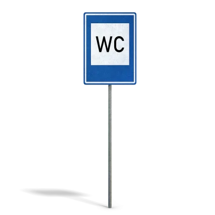 Toilet Info Sign