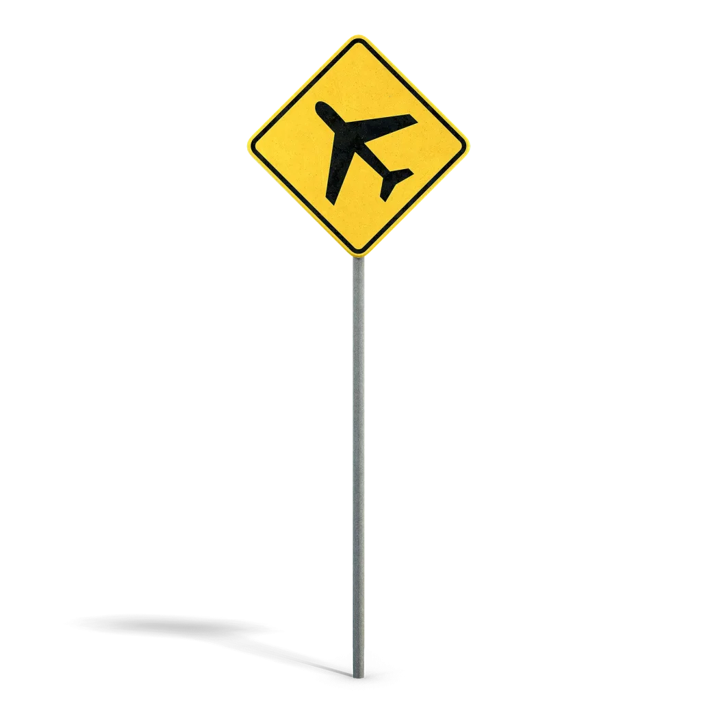 Airport Warning Sign