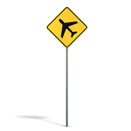 Airport Warning Sign