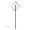 Damaged Airport Warning Sign - Image 10