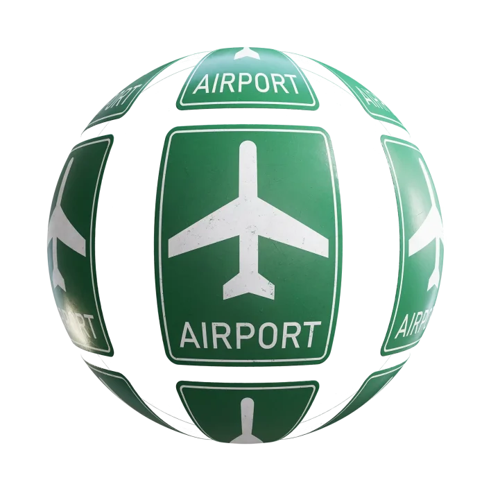 Airport Sign 7648
