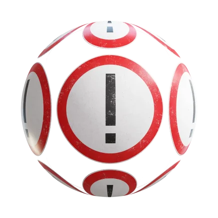 Attention Sign 7674