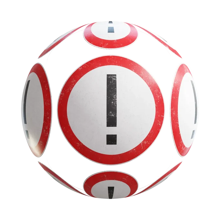 Attention Sign 7674