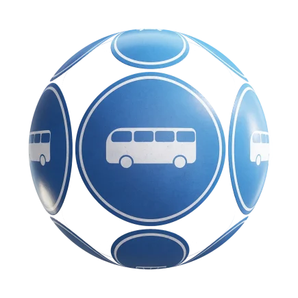 Bus Road Sign 7686