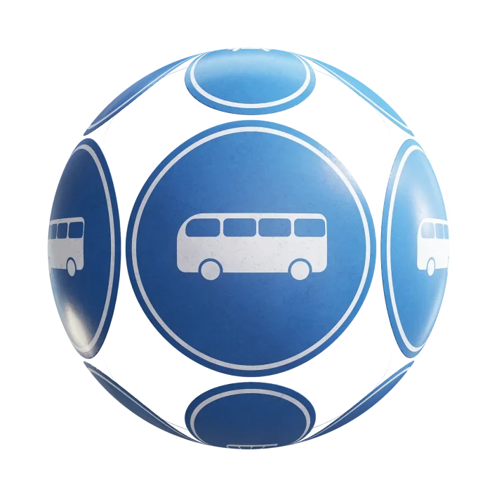 Bus Road Sign 7686