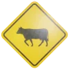 Cattle Warning Sign 7694 - Image 2