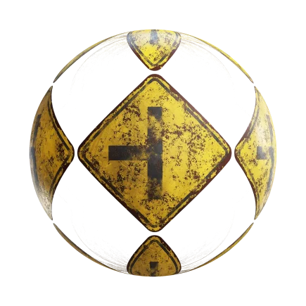 Damaged Crossing Sign 7661