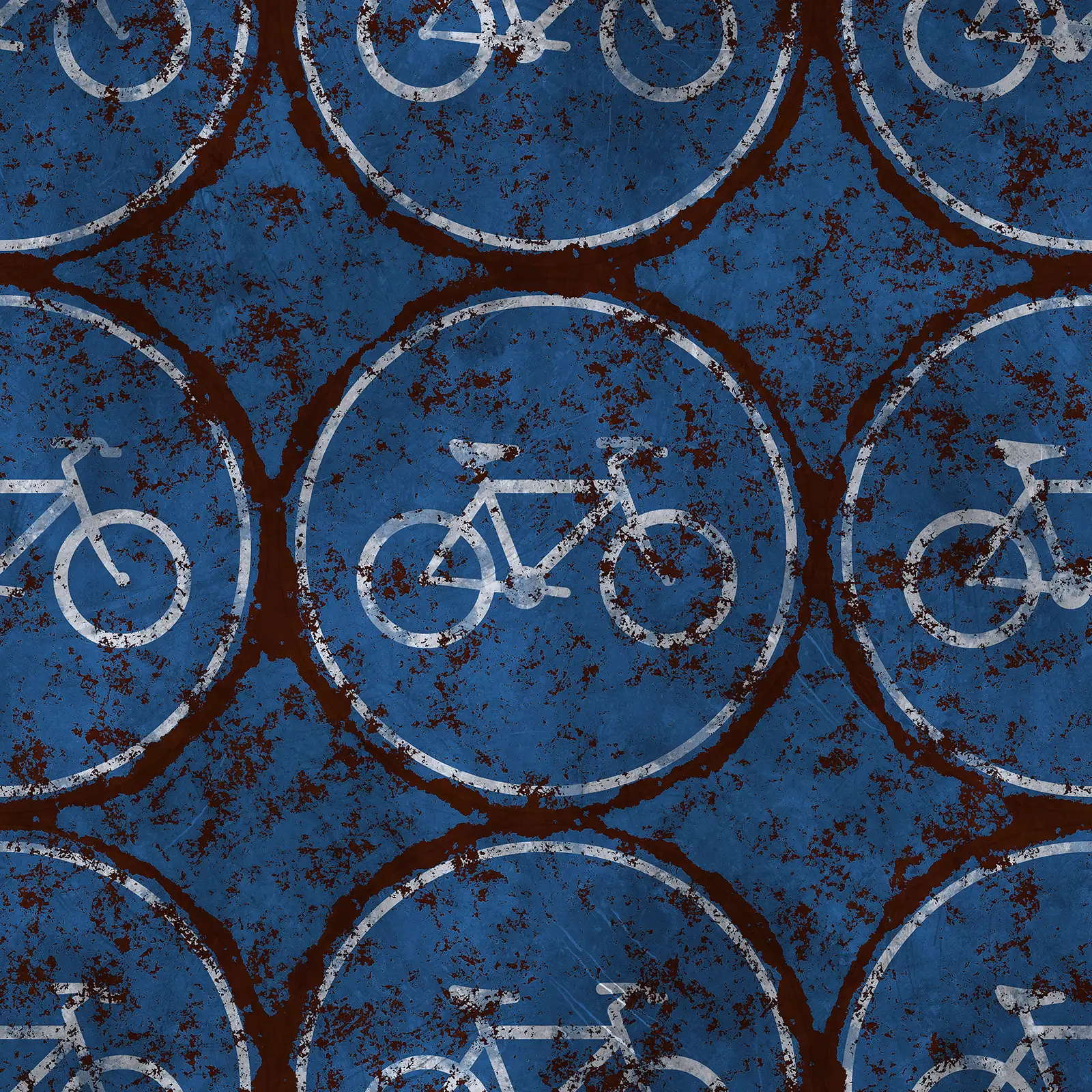 Damaged Bike Road Sign 7685 - Image 4