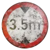 Damaged Max Height Sign 7677 - Image 2