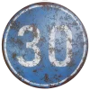 Damaged Minimum Speed Sign 7683 - Image 2