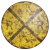 Damaged Railroad Sign 7669 - Image 2