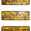 Damaged School Sign 7639 - Image 2