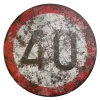 Damaged Speed Limit Sign 7671 - Image 2