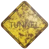 Damaged Tunnel Sign 7663 - Image 2