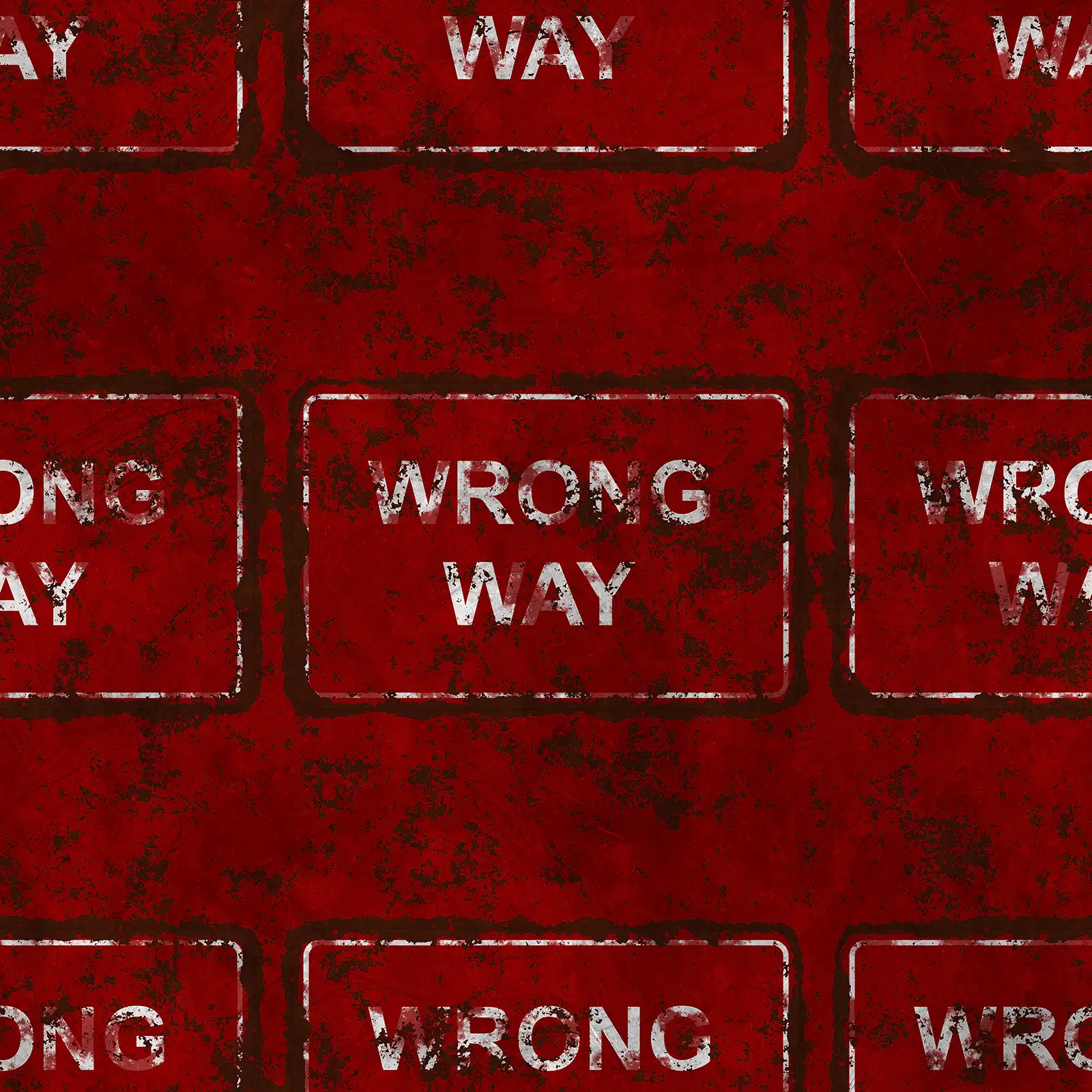 Damaged Wrong Way Sign 7645 - Image 4