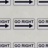 Go Right Sign 7640 - Image 4