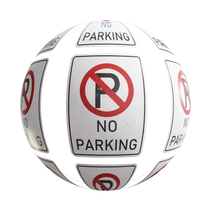 No Parking Sign 7650