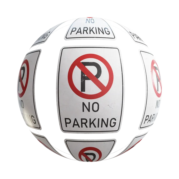 No Parking Sign 7650