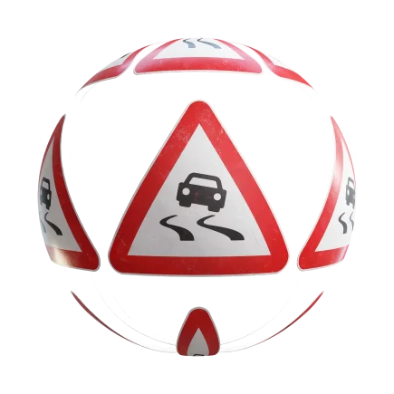 Slippery Road Sign 7702