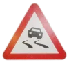 Slippery Road Sign 7702 - Image 2