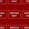 Wrong Way Sign 7644 - Image 4
