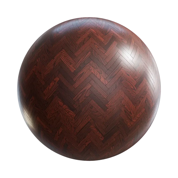 Dark Cherry Herringbone Floor 7822