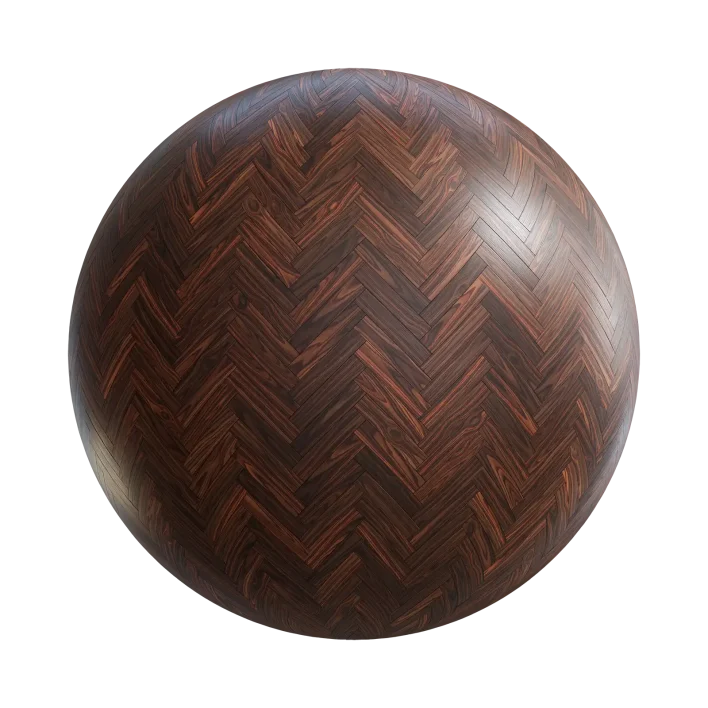 Dark Hickory Herringbone Floor 7820
