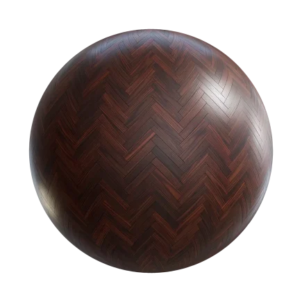 Dark Teak Herringbone Floor 7806