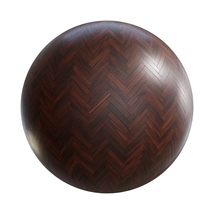 Dark Teak Herringbone Floor 7806